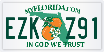 FL license plate EZKZ91