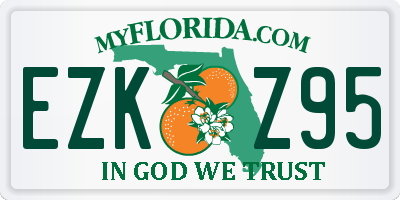 FL license plate EZKZ95