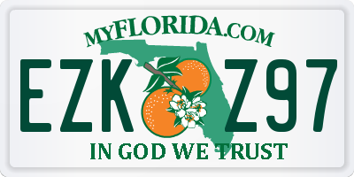 FL license plate EZKZ97