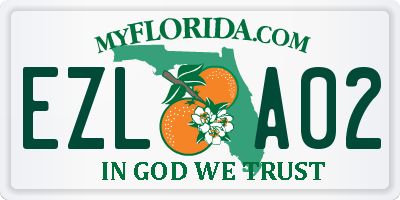 FL license plate EZLA02