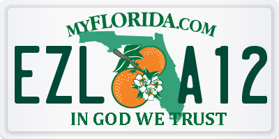 FL license plate EZLA12