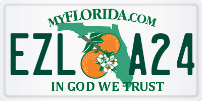 FL license plate EZLA24