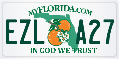 FL license plate EZLA27