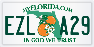 FL license plate EZLA29