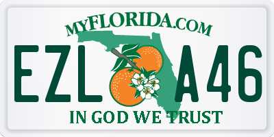 FL license plate EZLA46