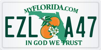 FL license plate EZLA47