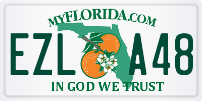 FL license plate EZLA48