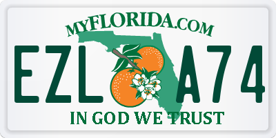 FL license plate EZLA74