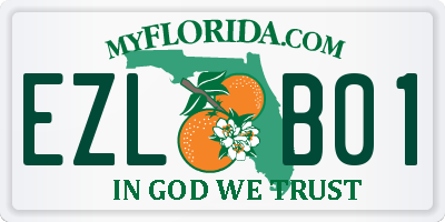 FL license plate EZLB01