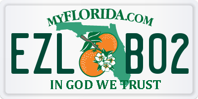 FL license plate EZLB02