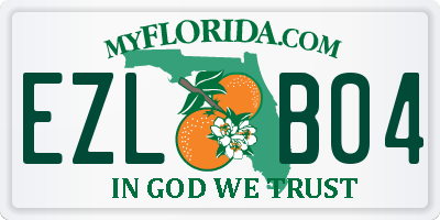 FL license plate EZLB04