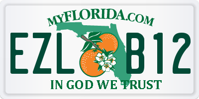 FL license plate EZLB12