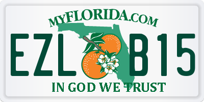 FL license plate EZLB15