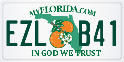 FL license plate EZLB41