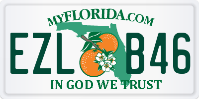 FL license plate EZLB46