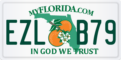 FL license plate EZLB79