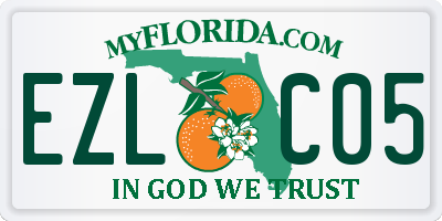 FL license plate EZLC05