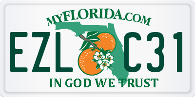 FL license plate EZLC31