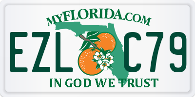 FL license plate EZLC79