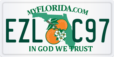 FL license plate EZLC97