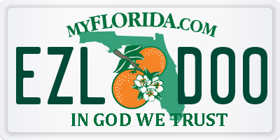 FL license plate EZLD00