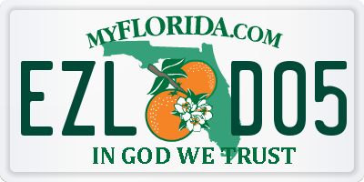 FL license plate EZLD05