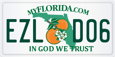 FL license plate EZLD06