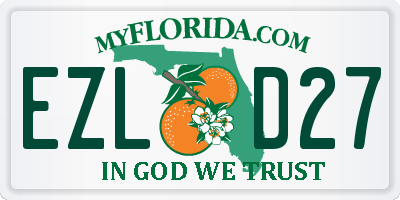 FL license plate EZLD27