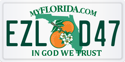 FL license plate EZLD47