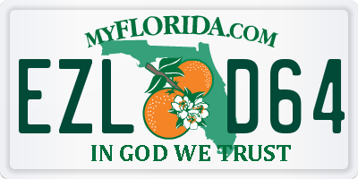 FL license plate EZLD64