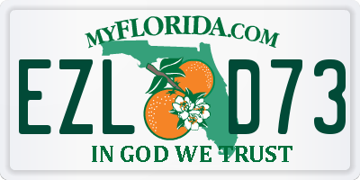 FL license plate EZLD73