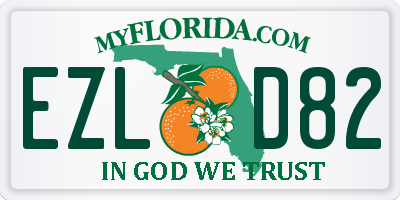 FL license plate EZLD82