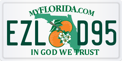 FL license plate EZLD95