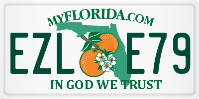 FL license plate EZLE79