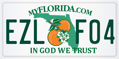 FL license plate EZLF04