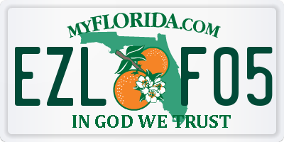 FL license plate EZLF05