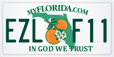 FL license plate EZLF11