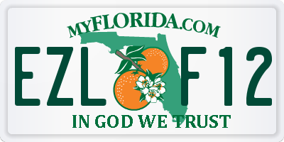 FL license plate EZLF12