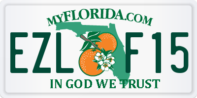 FL license plate EZLF15