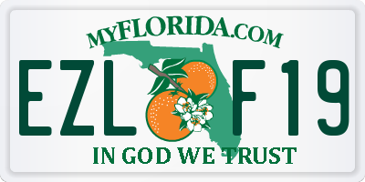 FL license plate EZLF19