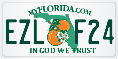 FL license plate EZLF24