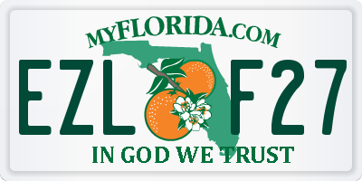 FL license plate EZLF27