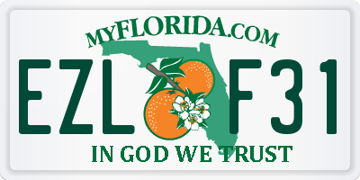 FL license plate EZLF31