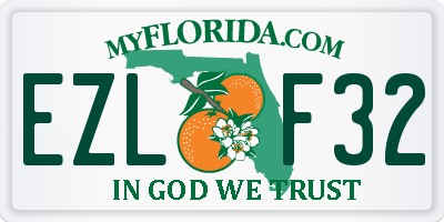 FL license plate EZLF32