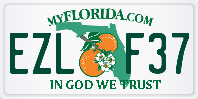 FL license plate EZLF37