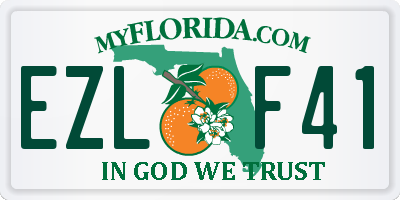 FL license plate EZLF41