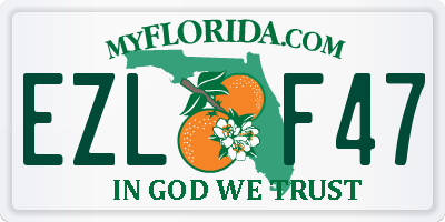 FL license plate EZLF47