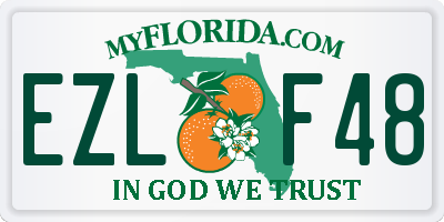 FL license plate EZLF48