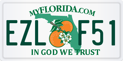 FL license plate EZLF51