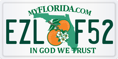 FL license plate EZLF52